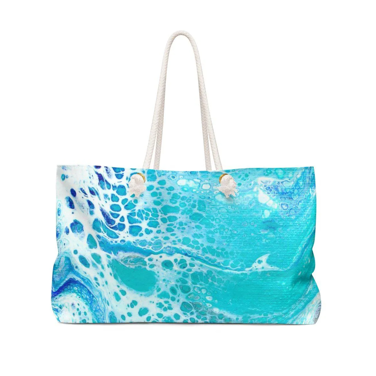 Anna Maria Island Nautical Weekender Bag with Tranquil Waters Back